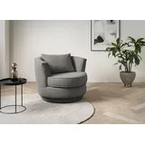 Home Affaire Drehsessel MAISIE Velours/Cord 360 Grad drehbar 0 x 0 x 0 cm grau