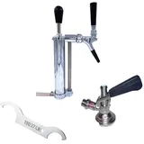 ich-zapfe Set mit Kolbenschankhahn 3/4 Co2-Abgang,