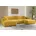 Eckcouch U form Wohnzimmer Couch Large 342cm SIENA stoff Poso Gelb Gelb