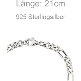 Jobo Figaroarmband Silber 925 21 cm