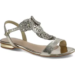 Goldene Sandalen Damiss Modische Sommerschuhe, 39
