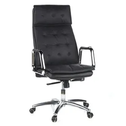 Bürostuhl / Chefsessel VILLA 20 Nappaleder schwarz hjh OFFICE