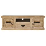 dynamic24 Lowboard Daipur Mangoholz Kommode Sideboard TV Fernseher Hifi Wohnzimmer Schrank