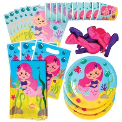 Großpackung Partyset Meerjungfrauen (pro Set) Partyzubehör