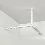 pba Duschvorhangstange L-Form 150 x 65 cm