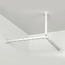 pba Duschvorhangstange L-Form 150 x 65 cm