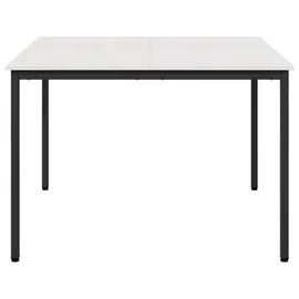 vidaXL Esstisch 110 x 75 x 110 cm weiß