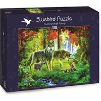 Bluebird Puzzle Summer Wolf family (70156)