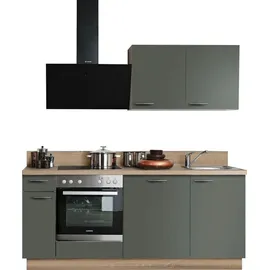 kochstation Küchenzeile KS-Scafa 200 cm braun