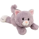 NICI Kuscheltier Katze grau 20 cm liegend grau