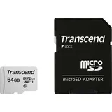 Transcend USD300S microSDXC UHS-I Class 10 U1 A1 + SD-Adapter 64 GB