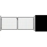 Tetzner & Jentzsch Doppeltor Strong 400 x 103 cm anthrazit inkl. Pfosten
