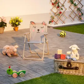 Relaxdays Campingstuhl Kinder Klappstuhl Mehrfarbig