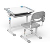 ER-418 Ergonomischer Kinderschreibtisch mit Stuhl und Schublade Kinder-Schultisch bis 75kg Schülerschreibtisch Höhenverstellbar und Neigbar