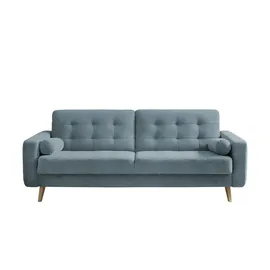 Sofa.de Schlafsofa mit Bettkasten Fjord ¦ blau ¦ Maße (cm): B: 226 H: 88 T: 90.0