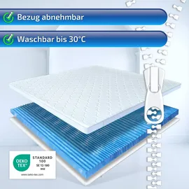 Matratzen Perfekt Geltopper 90 x 200 cm Weiß