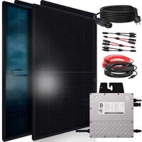 Sunniva SUNNIVA® 1840W Balkonkraftwerk BIFAZIAL FULLBLACK komplett Steckdose BENY