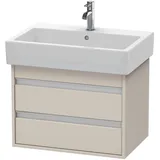 Duravit Waschtischunterschrank 2 Auszüge 65 x 48 x 44 cm Taupe Matt