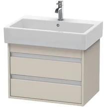 Duravit Waschtischunterschrank 2 Auszüge 65 x 48 x 44 cm Taupe Matt