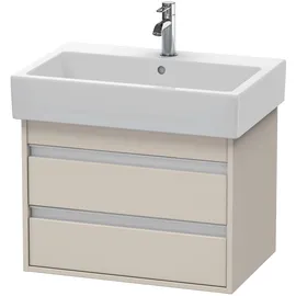 Duravit Waschtischunterschrank 2 Auszüge 65 x 48 x 44 cm Taupe Matt