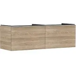 hansgrohe Xelu Q Waschtischunterschrank 54072700 1560x485x550mm, 2 Schubkästen, Eiche Natur, mattweiß