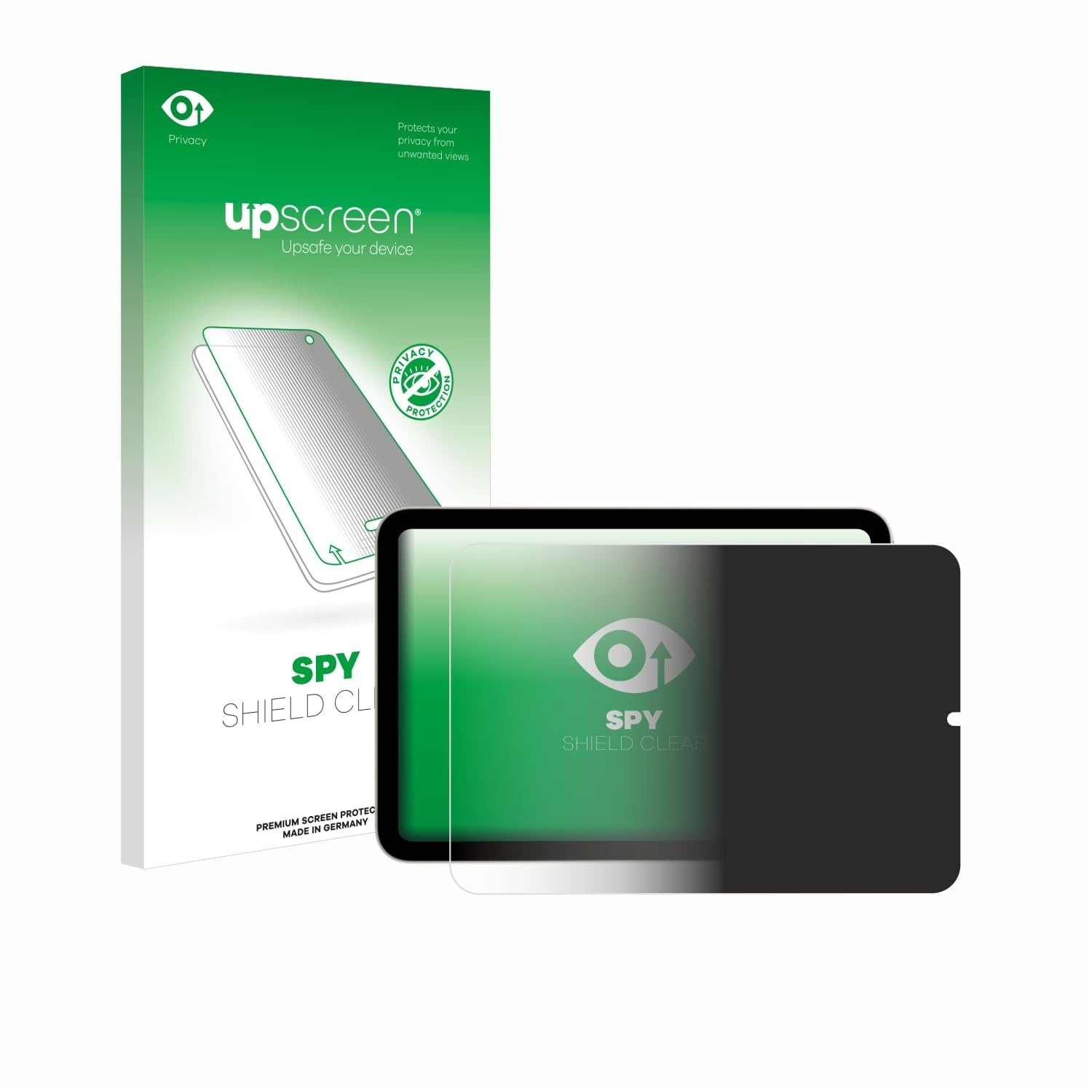 upscreen Anti-Spy Blickschutzfolie für Apple iPad Mini 6 WiFi 2021 (im Querformat) Privacy Screen Displayschutz-Folie [Sichtschutz, Blaulichtfilter]