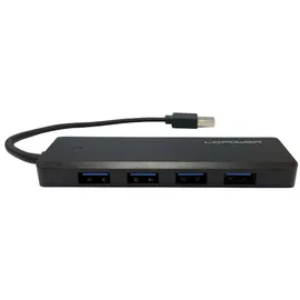 LC-POWER LC-HUB-U3-4-V2 USB 3.2 Gen.1x1 4-port USB-Hub - Schwarz