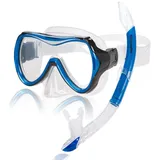 AQUAZON Kids wasserdichte Junior Kinder Schnorchelbrille, Taucherbrille, Schwimmbrille, von 3-7 Jahren, sehr robust