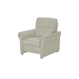 meinSofa Fernsehsessel Manon Leder 98 x 94 x 92 cm Grau