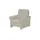 meinSofa Fernsehsessel Manon Leder 98 x 94 x 92 cm Grau