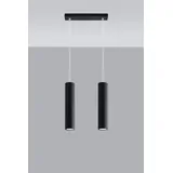 ETC Shop Pendelleuchte 2-flg. 30 cm Zylinder schwarz