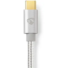 Nedis USB-C auf Apple Lightning 1 m Silber