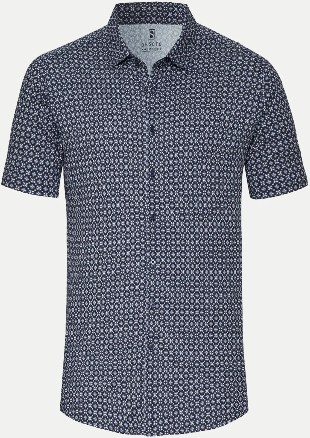 Gemustertes Hemd Blau XXL