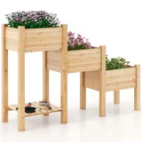 Costway Hochbeet 120 x 59 x 84 cm Braun