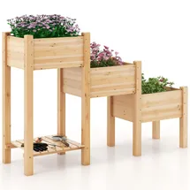 Costway Hochbeet 120 x 59 x 84 cm Braun