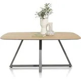 Henders & Hazel Shimanto Esstisch oval Eiche furniert/Metallgestell graphit