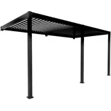 Gardenson Pergola, Metall, 530x250x300 cm, Sonnen- & Sichtschutz, Pavillons & Pergolas, Pergolas