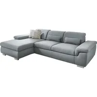 Die PlanBar Ecksofa »MP-IN17041 L-Form«, mit Sitztiefenverstellung, optional Kopfteilverstellung & Bettfunktion, grau