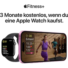 Apple Watch Series 10 GPS + Cellular 42 mm Aluminiumgehäuse roségold Sportarmband blassrosa S/M