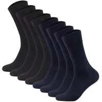 CAMANO Herren Socken, 8er Pack - Organic Cotton, einfarbig