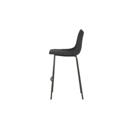 Möbel Kraft Barhocker Textil 49 x 99,5 x 55 cm Schwarz