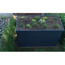 Reinkedesign Fahrradgarage Typ-FW für 3 Fahrräder Aluminium Anthrazit