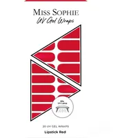 Miss Sophie 20 UV Gel Wraps Nageldesign LIPSTICK RED