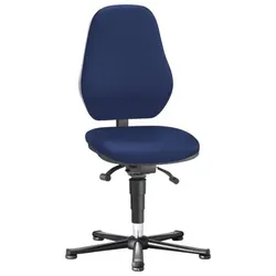 Drehstuhl Basic 1 mit Gleiter, ESD, blau, Permanentkontakt/Neigung - blau