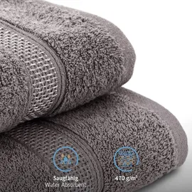 Komfortec Handtuchset 4 Handtücher 50 x 100 cm und 4 Badetücher 70 x 140 cm grau 8-tlg.