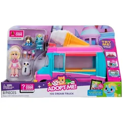 Jazwares AME0147 - Adopt Me! - Figuren und Fahrzeug mit Licht und Sound, Eiswagen