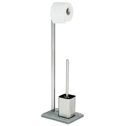 WENKO WC-Garnitur Granit grau Stein
