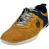 Bugatti Herren Schnürstiefel, Männer Stiefel Kaltfutter,Chukka Boots,schnürung,Boots,Winterstiefel,Winterschuhe,Yellow/Dark Blue (5041),44 EU/EU UK