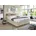 Boxspringbett beige