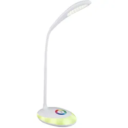 RGB LED Schreib Nacht Tisch Leuchte verstellbar Touch Dimmer Farbwechsel Lese Lampe